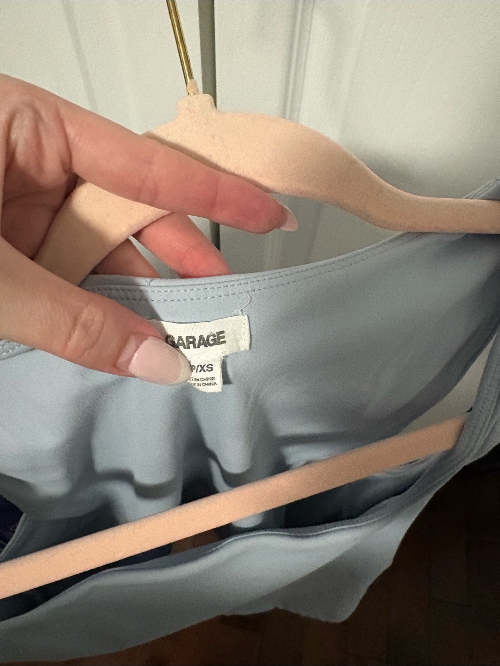 Garage Light Blue Square-Neck Tank Top - Picture 3 of 3